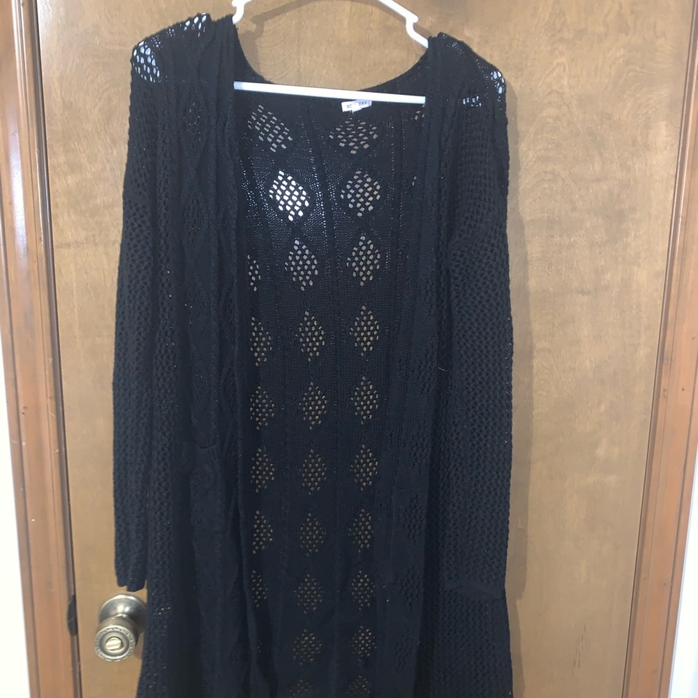 Black cardigan